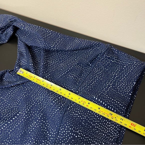 Zella Studio Crop Lite Legging Navy Blue White Dots - Picture 14 of 14